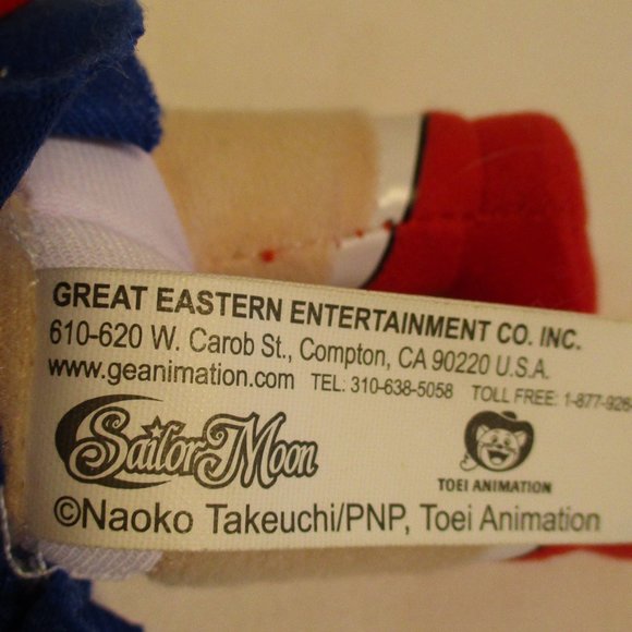 Anime Sailor Moon Small Yellow Red Blue White Graphic Plush Figure - Picture 7 of 8